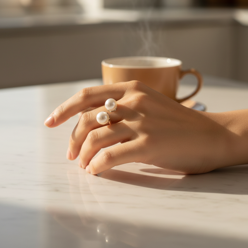 Freshwater Pearl Ring | S925 Sterling Silver
