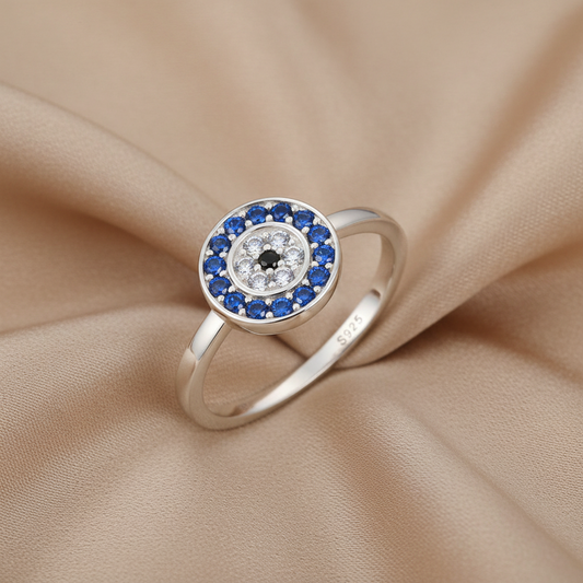 Evil Eye Protection Ring | S925 Sterling Silver