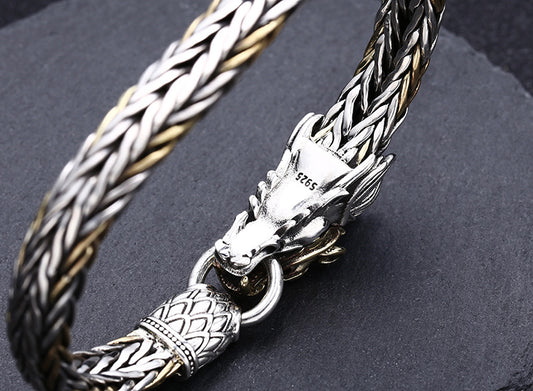 Handmade Faucet Woven Bracelet | S925 Sterling Silver