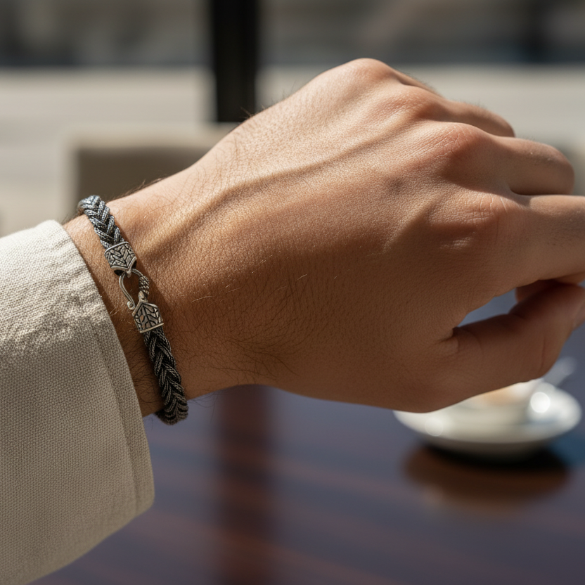 Hand-woven Braided Bracelet | S925 Sterling Silver