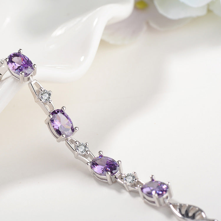 Purple Star Bracelet | S925 Sterling Silver