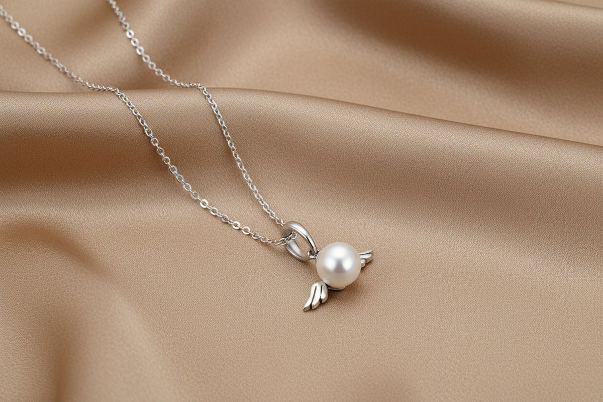 Angelic Pearl Pendant | S925 Sterling Silver