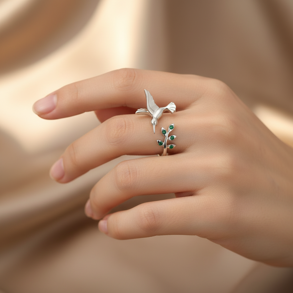 Natures Free Spirit Adjustable Ring | S925 Sterling Silver