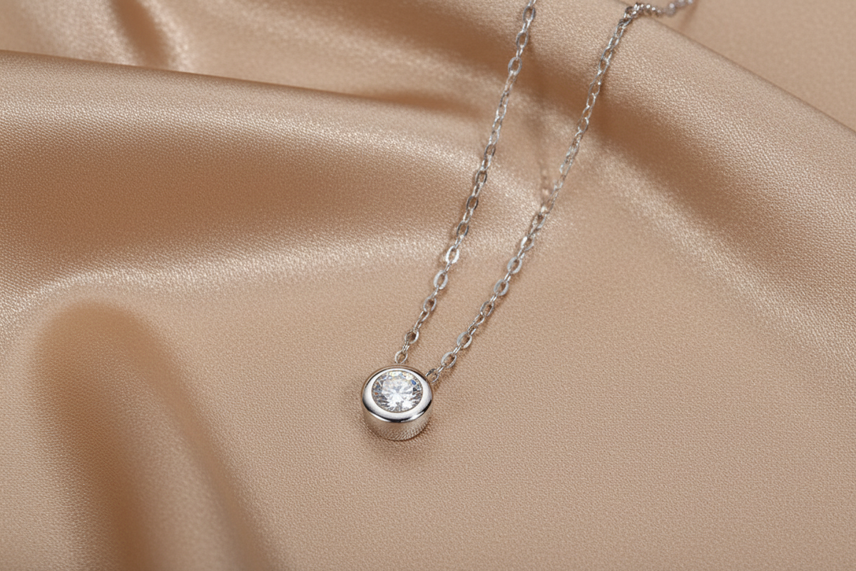 Moissanite Pendant Necklace | S925 Sterling Silver