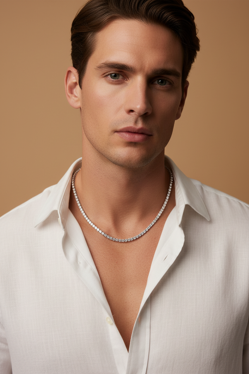 Diamond Tennis Chain | S925 Sterling Silver