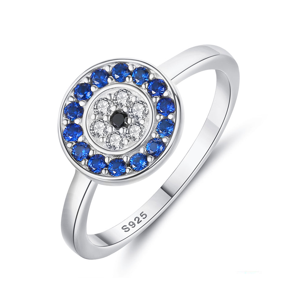 Evil Eye Protection Ring | S925 Sterling Silver
