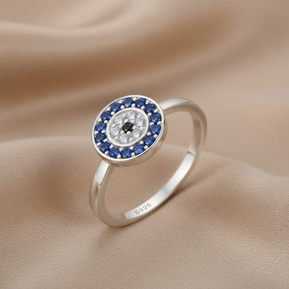 Evil Eye Protection Ring | S925 Sterling Silver
