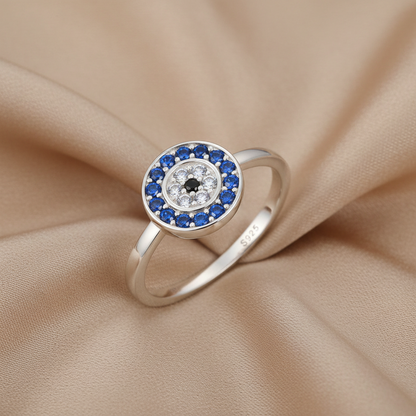 Evil Eye Protection Ring | S925 Sterling Silver