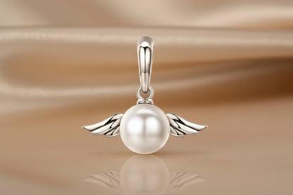 Angelic Pearl Pendant | S925 Sterling Silver