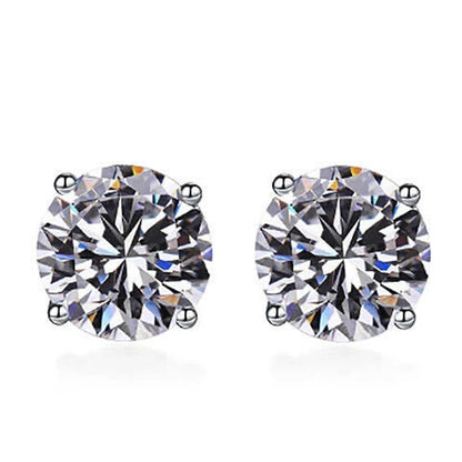 Classic Silver Stud Earrings | S925 Sterling Silver
