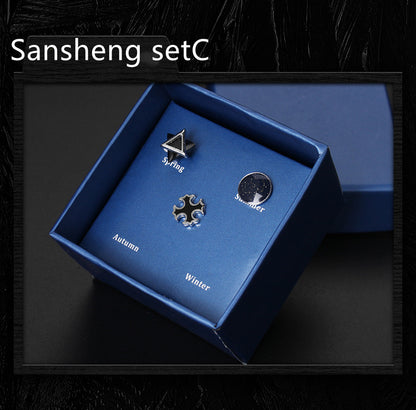Men's Single Stud Earring | S925 Sterling Silver