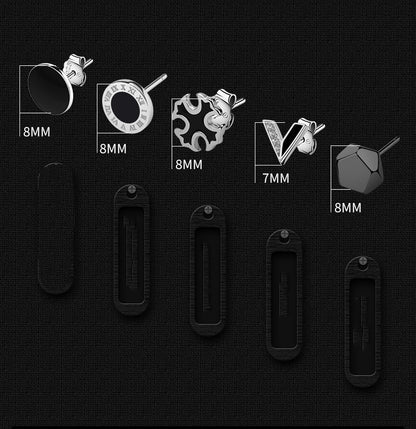 Men's Single Stud Earring | S925 Sterling Silver