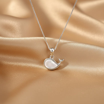 Deep Sea Mother Whale Necklace | S925 Sterling Silver