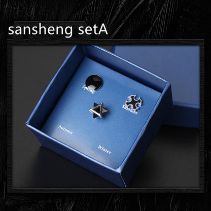 Men's Single Stud Earring | S925 Sterling Silver