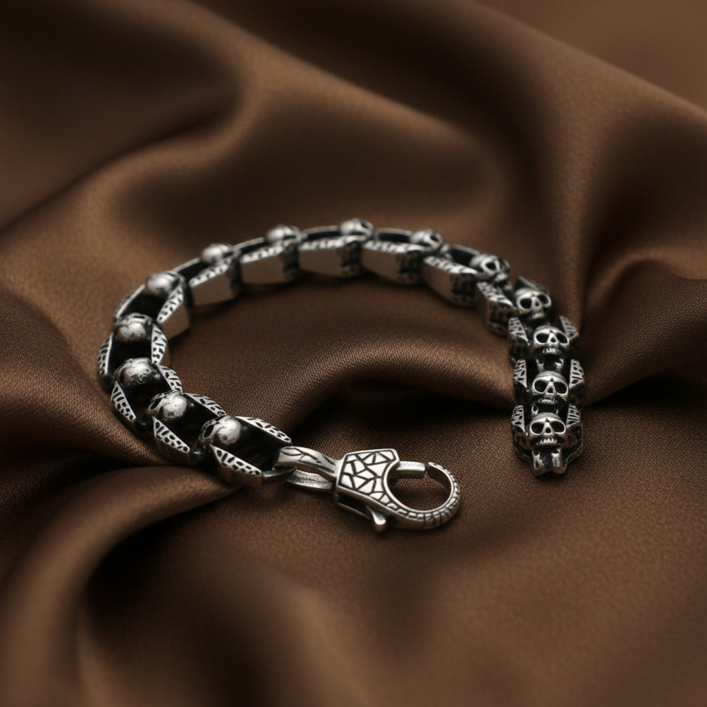 Skull Bracelet | S925 Thai Silver