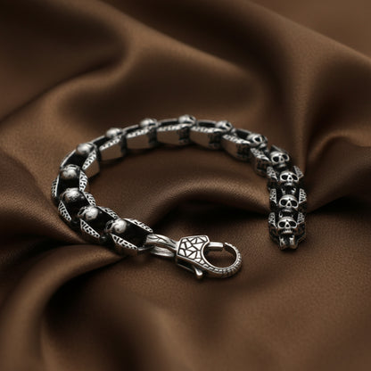 Skull Bracelet | S925 Thai Silver