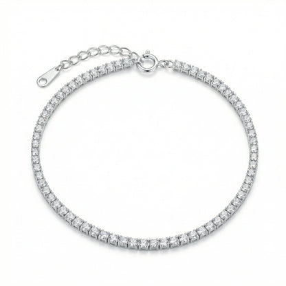 Round-Cut Tennis Bracelet | S925 Sterling Silver