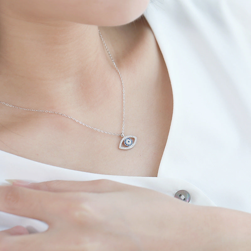 Evil Eye Pendant Necklace | S925 Sterling Silver