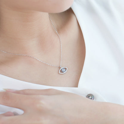 Evil Eye Pendant Necklace | S925 Sterling Silver