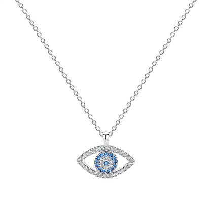Evil Eye Pendant Necklace | S925 Sterling Silver
