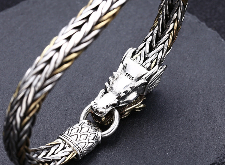 Handmade Faucet Woven Bracelet | S925 Sterling Silver