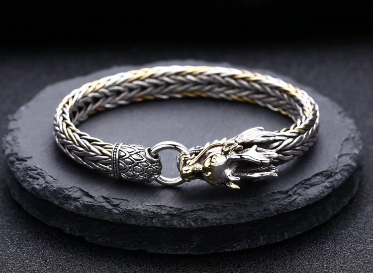 Handmade Faucet Woven Bracelet | S925 Sterling Silver