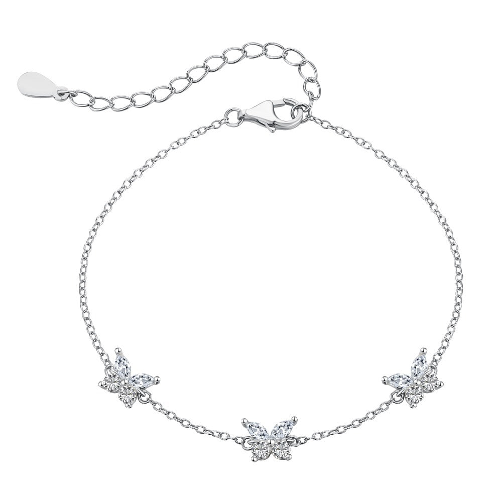 Butterfly Charm Bracelet | S925 Sterling Silver