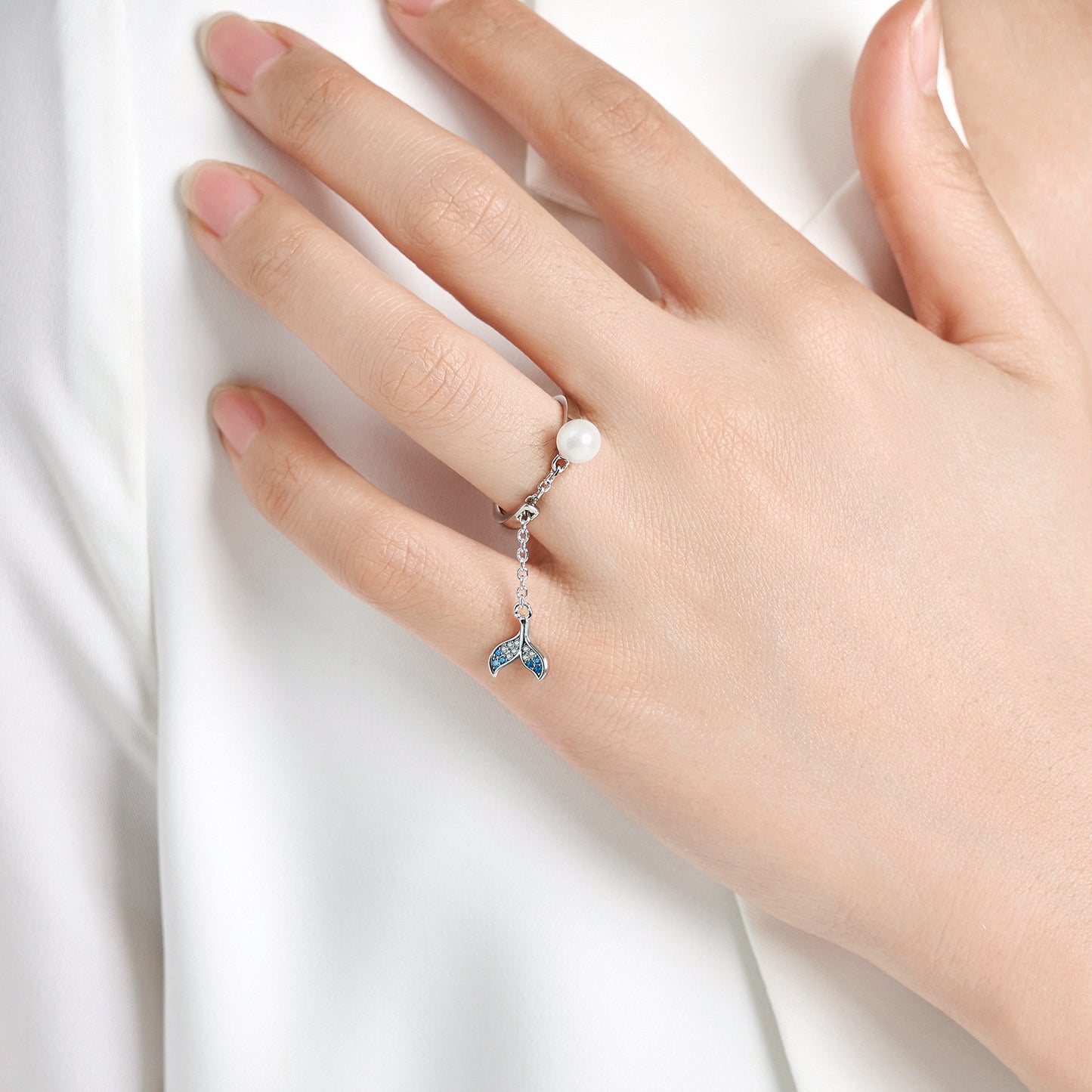 Mermaid Pearl Ring | S925 Sterling Silver