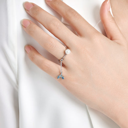 Mermaid Pearl Ring | S925 Sterling Silver