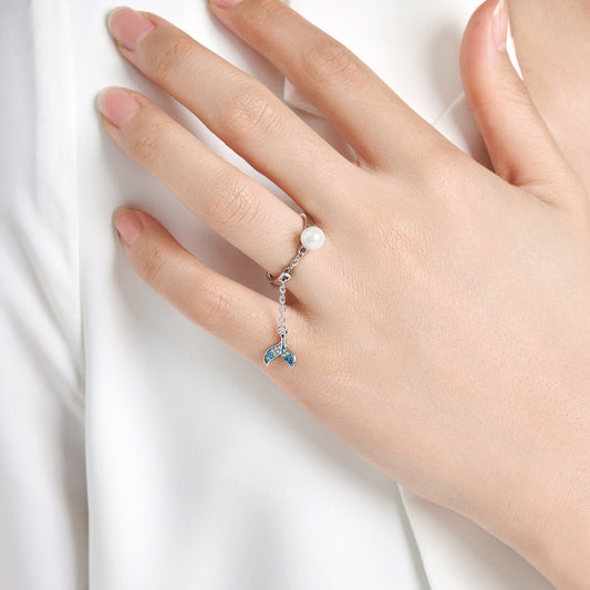 Mermaid Pearl Ring | S925 Sterling Silver