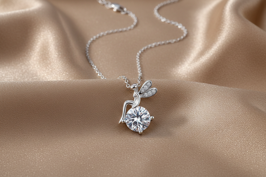 Collier chaîne croix en moissanite | Argent sterling S925