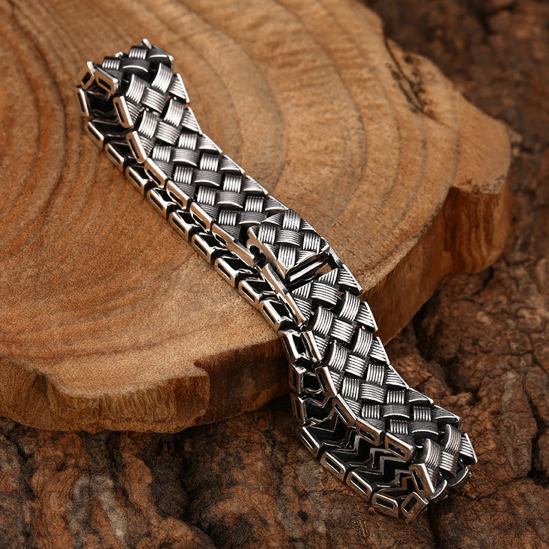 Cross Woven Line Bracelet | S925 Sterling Silver
