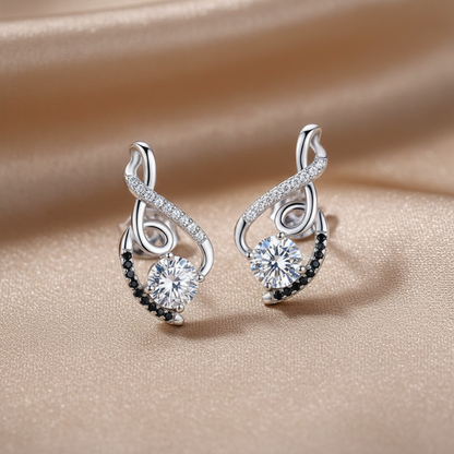 Geometric Zircon Earrings | S925 Sterling Silver