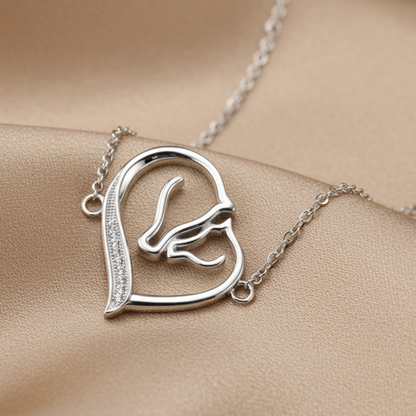 Heart Bracelet | S925 Sterling Silver White Gold