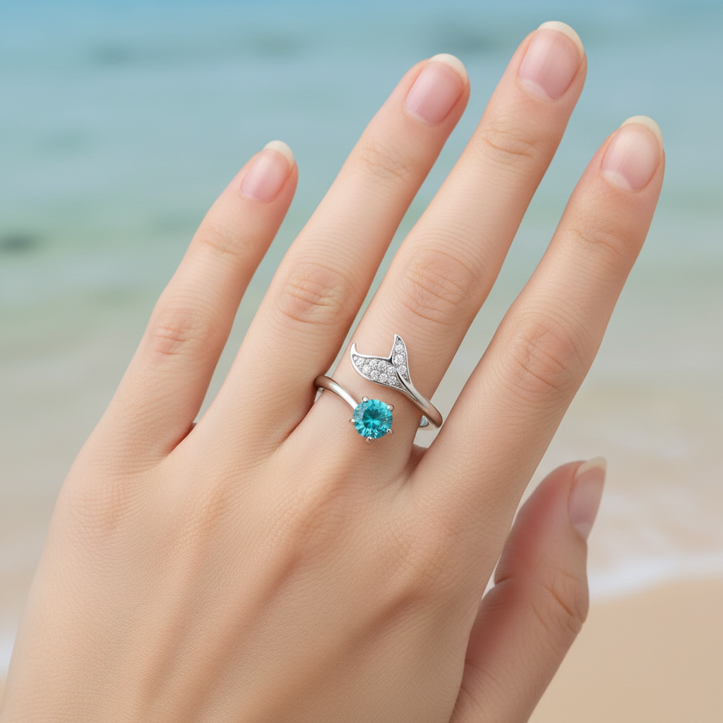 Mermaid Tears Ring | S925 Sterling Silver
