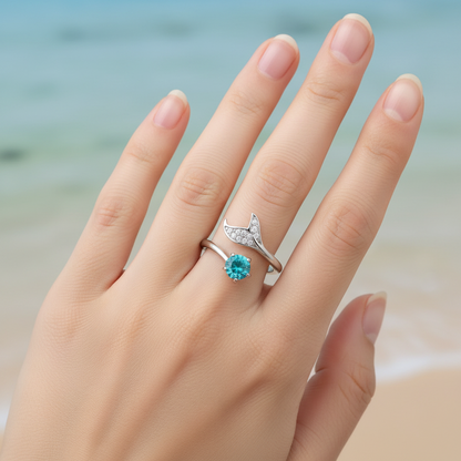 Mermaid Tears Ring | S925 Sterling Silver
