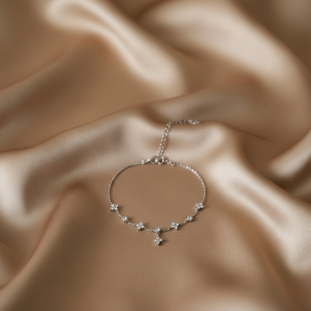 Four-Leaf Clover Bracelet | S925 Sterling Silver