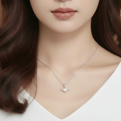Angelic Pearl Pendant | S925 Sterling Silver