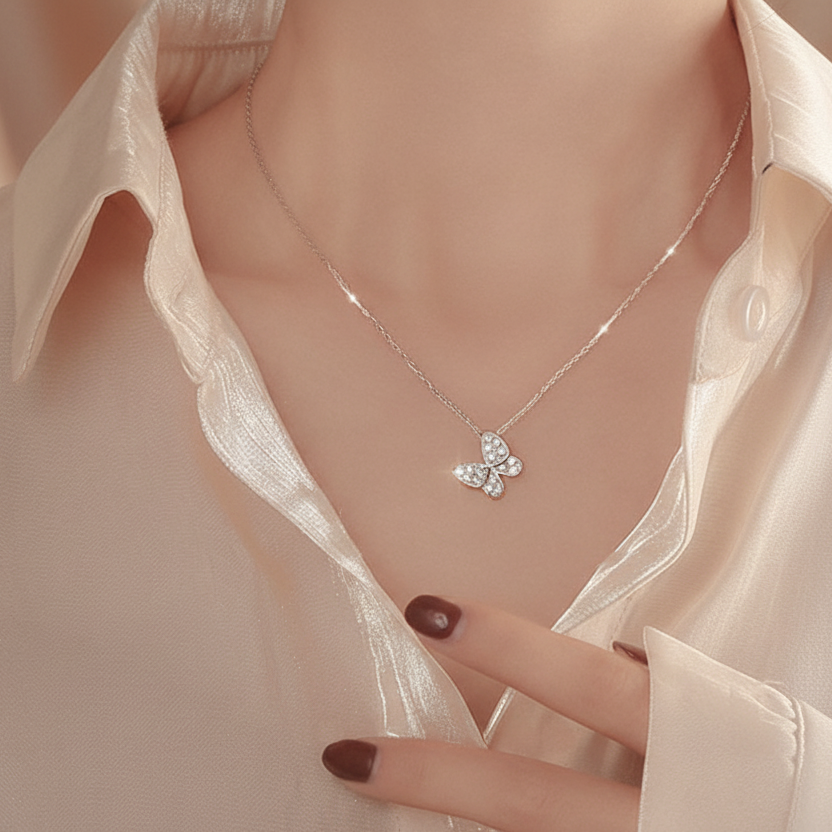 Butterfly Luxe Pendant Necklace | S925 Sterling Silver