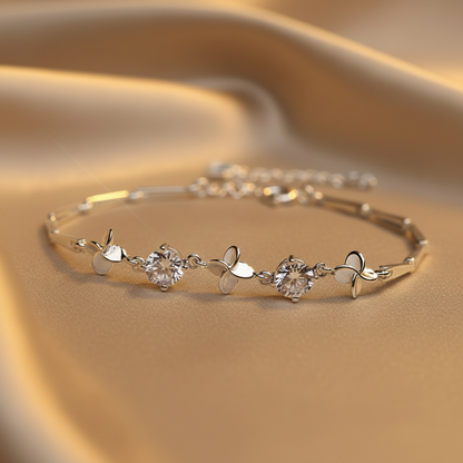 Lucky Clover Bracelet | S925 Sterling Silver