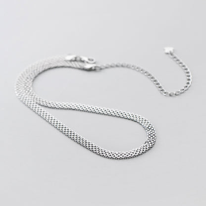Wide Link Chain Necklace | S925 Sterling Silver