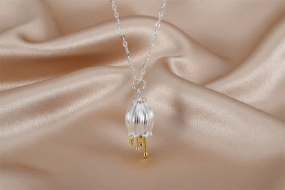 Silver Flower Pendant Necklace | S925 Sterling Silver