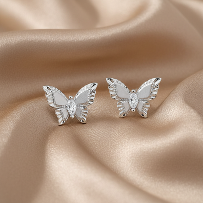 Butterfly Stud Earrings | S925 Sterling Silver