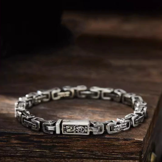 Six Character Mantra Bracelet | S925 Sterling Silver