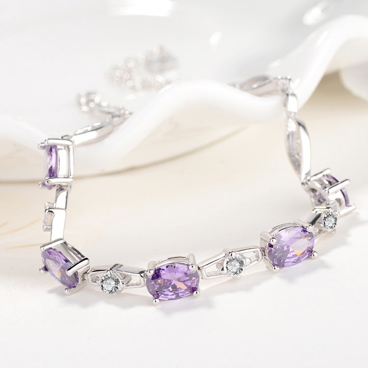 Purple Star Bracelet | S925 Sterling Silver