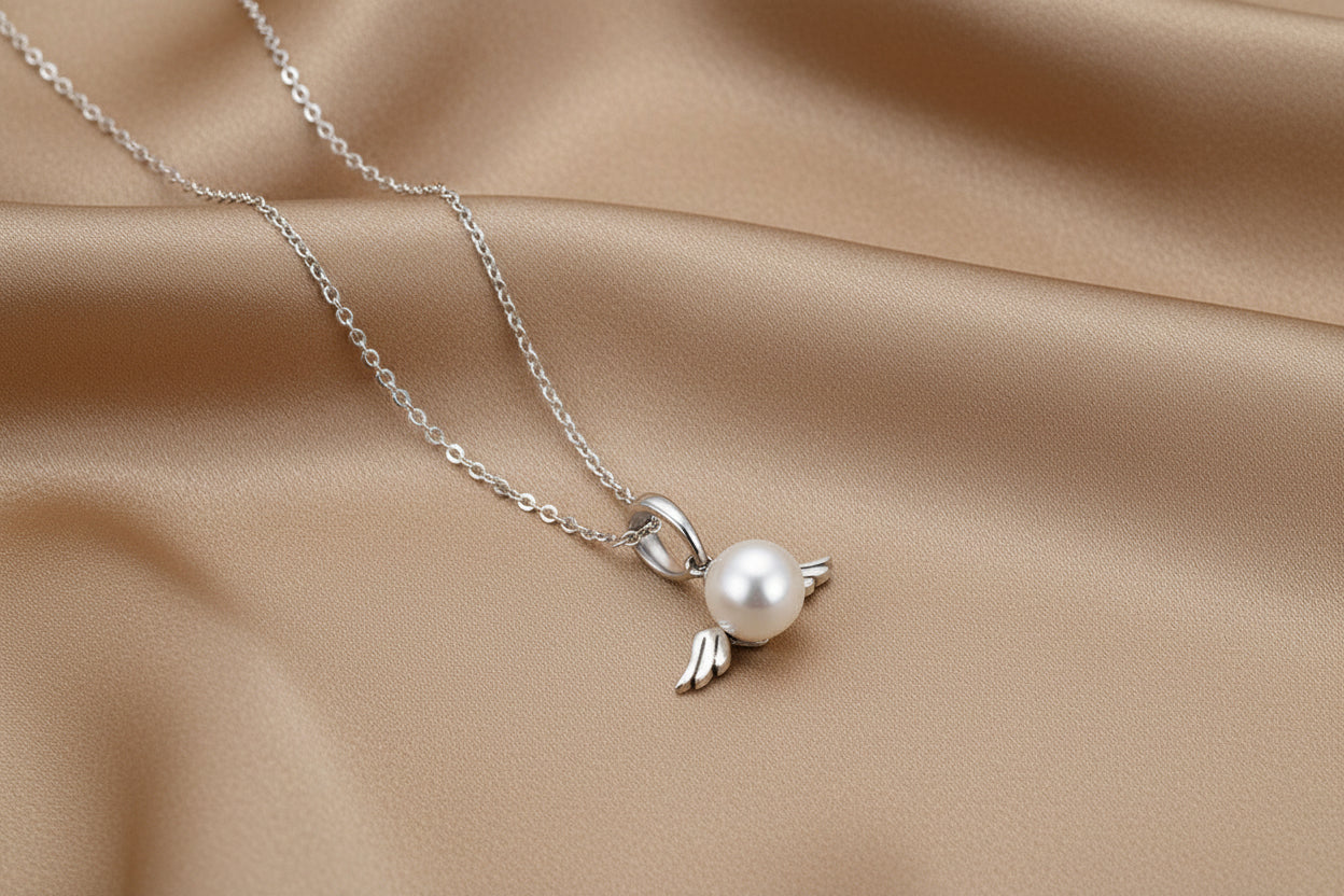 Angelic Pearl Pendant | S925 Sterling Silver