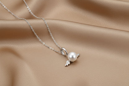 Angelic Pearl Pendant | S925 Sterling Silver