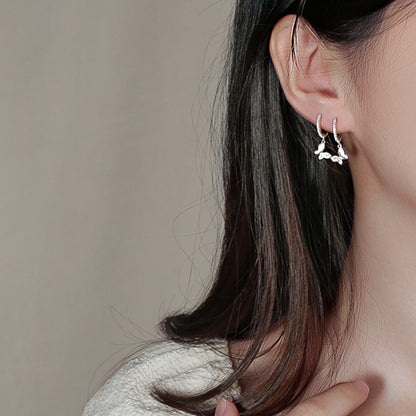 Butterfly Hoop Earrings | S925 Sterling Silver