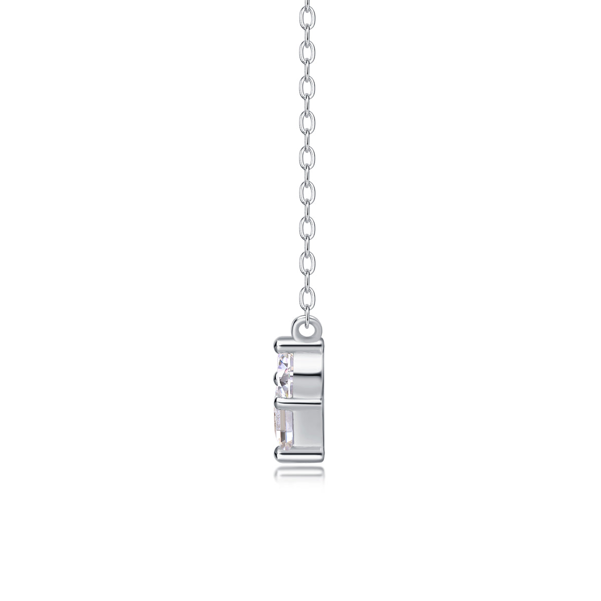 Love In The Present Moissanite Necklace | S925 Silver Platinum-plated