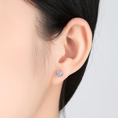 Moissanite Stud Earrings | S925 Sterling Silver
